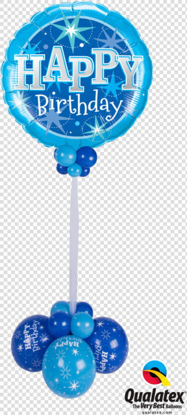 Blue Happy Birthday Balloons   Png Download   Happy Birthday Blue Theme  Transparent PngTransparent PNG