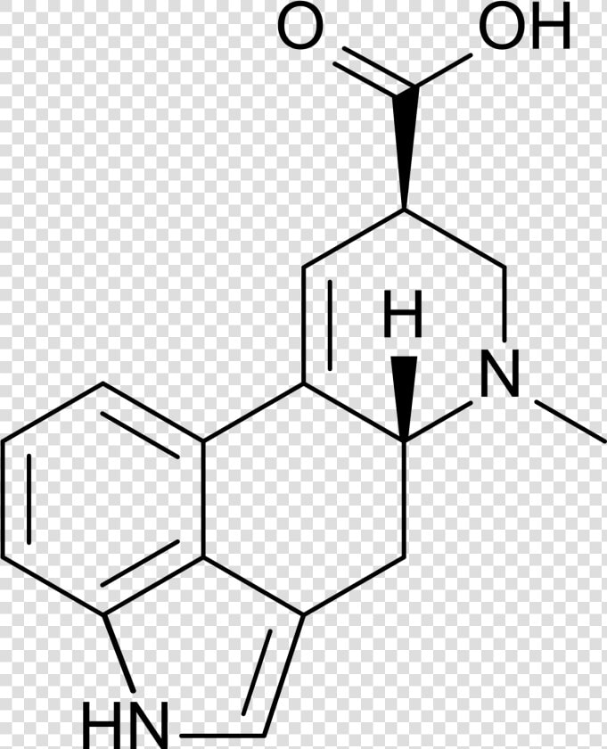 D Lysergic Acid Structure  HD Png DownloadTransparent PNG