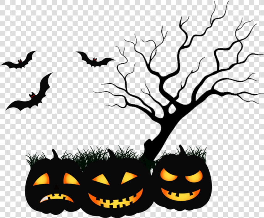  happyhalloween  halloween  bats  scary  jackolantern   Хэллоуин Пнг  HD Png DownloadTransparent PNG