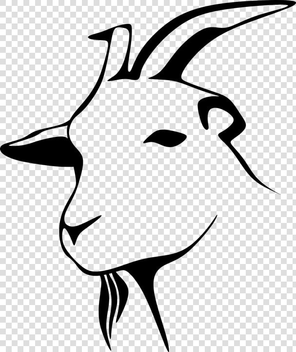 Animal  Barnyard  Goat  Livestock  Silhouette   Goat Head Clip Art  HD Png DownloadTransparent PNG