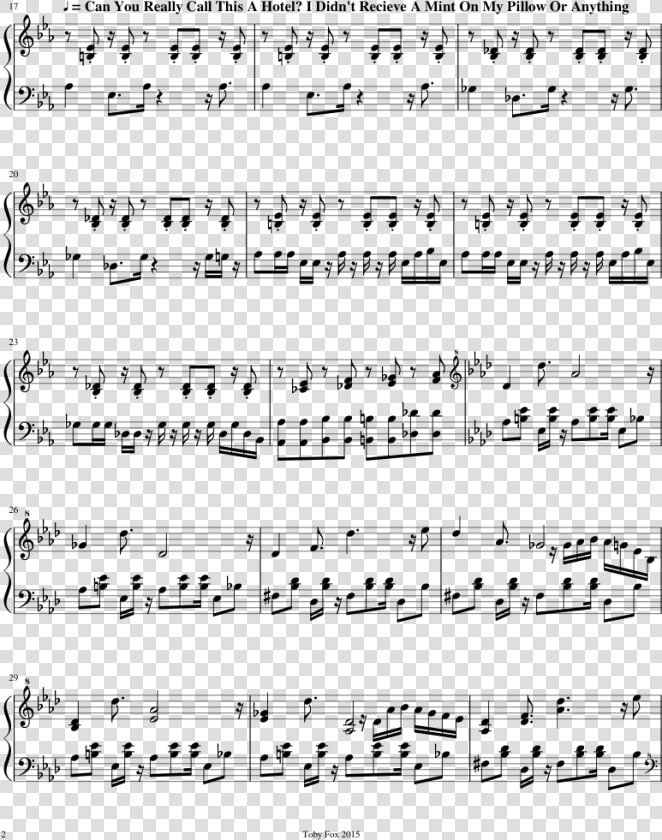 Piano Megalovania Sheet Music  HD Png DownloadTransparent PNG