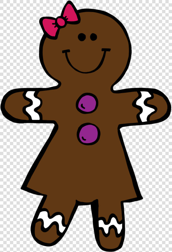 Collection Of Gingerbread Girl Clipart High Quality    Gingerbread Clipart Black And White  HD Png DownloadTransparent PNG