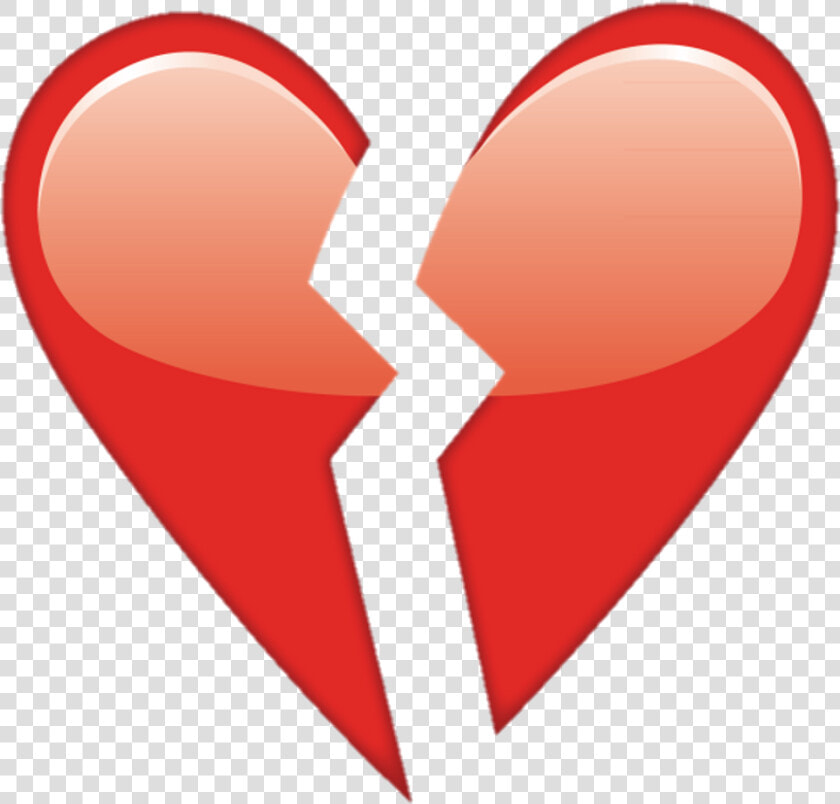 Overlay Tumblr Heart Corazonroto Corazon Heartbroken   Transparent Broken Heart Emoji  HD Png DownloadTransparent PNG