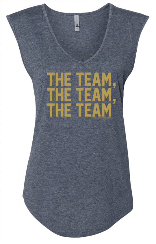 Bo Schembechler The Team Gold Foil Womens Sleeveless   Dentist  HD Png DownloadTransparent PNG