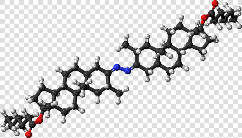 Bolazine Caproate Molecule Ball   Apigenin Structure  HD Png DownloadTransparent PNG