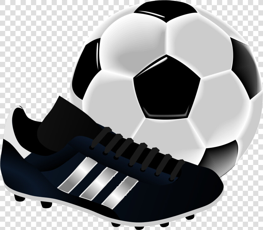 Soccer By Gnokii   Soccer Ball And Shoe  HD Png DownloadTransparent PNG