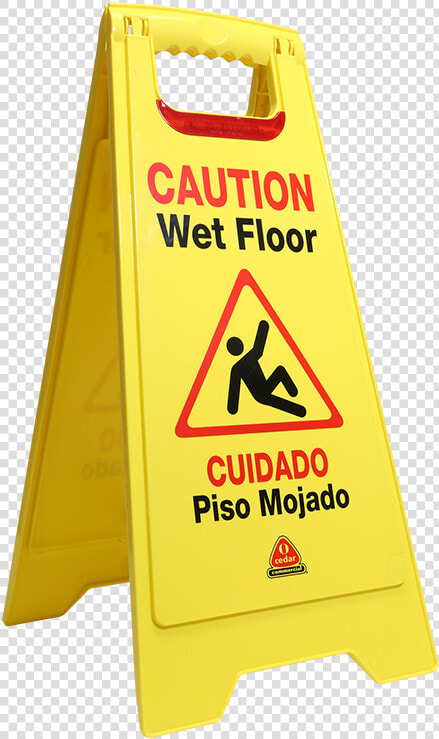 Flashing Floor Safety Sign   Slippery When Wet Sign  HD Png DownloadTransparent PNG