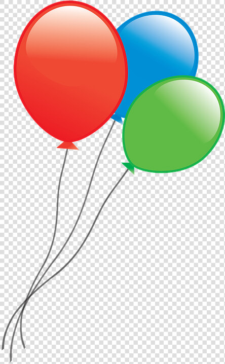 Balloons  Confetti  Celebration  Birthday  Fun   3 Balloons On A String  HD Png DownloadTransparent PNG