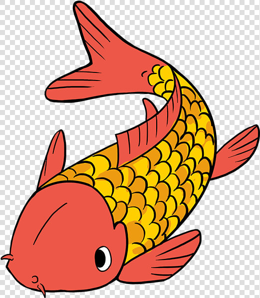 How To Draw Koi Fish   Koi Fish Drawing Easy  HD Png DownloadTransparent PNG