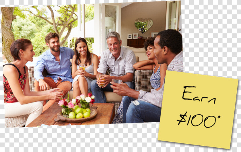 Transparent 100 Dollars Png   Adults Socialising  Png DownloadTransparent PNG