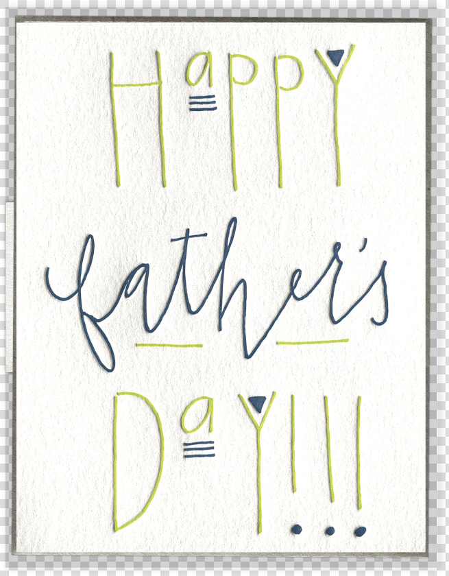 Father S Day Letterpress Greeting Card   Calligraphy  HD Png DownloadTransparent PNG