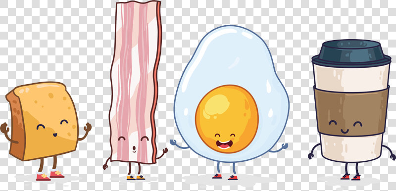 Transparent Eating Breakfast Clipart   Cartoon Breakfast Transparent Background  HD Png DownloadTransparent PNG