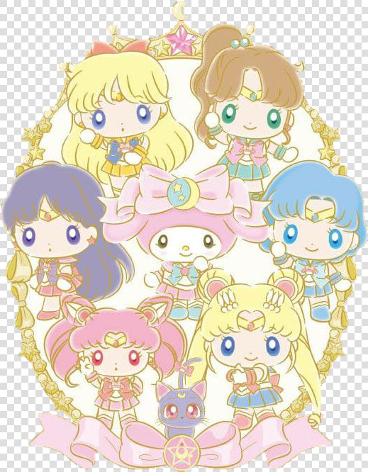  sailormoon  mymelody  crossover  cartoon  comic  cute   Sailor Moon Melody  HD Png DownloadTransparent PNG