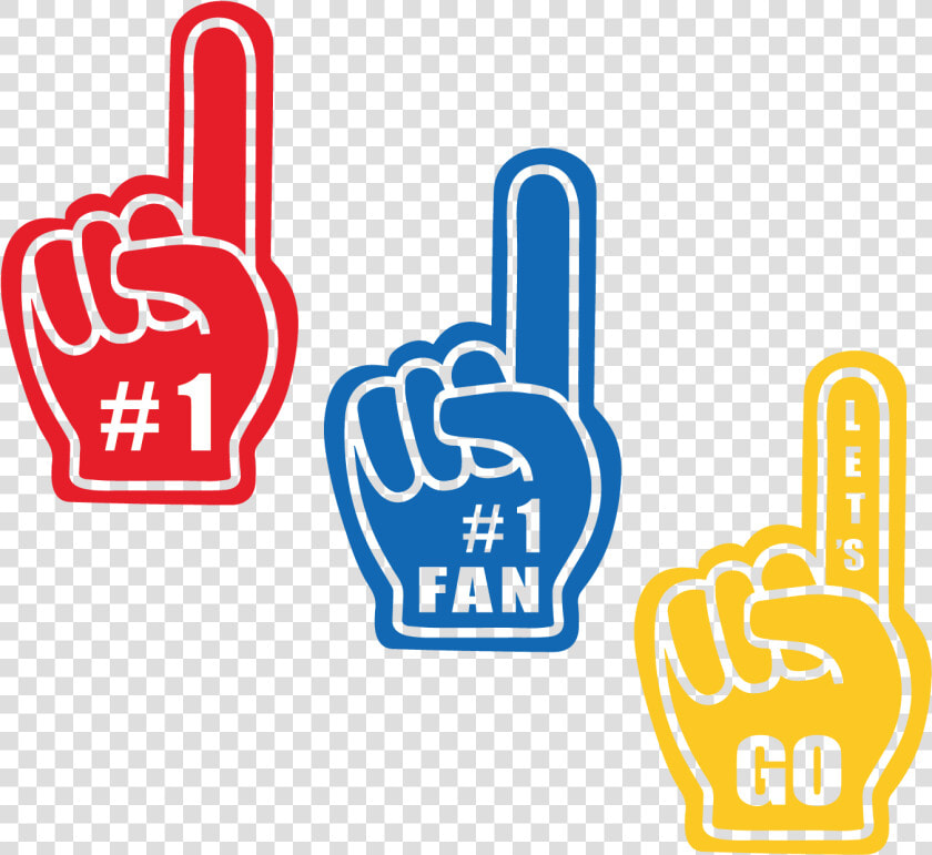 Pin By Marga   Blue Foam Finger Clipart  HD Png DownloadTransparent PNG