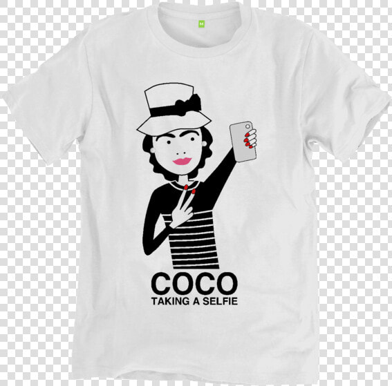 Coco Chanel Taking A Selfie T Shirt   Imperator Fx Shop Majice  HD Png DownloadTransparent PNG