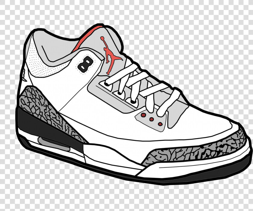 Best Free Shoe Clipart Jordan Drawing   Jordan Shoes Clipart  HD Png DownloadTransparent PNG