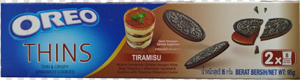 Oreo Thins Cookies Tiramisu  HD Png DownloadTransparent PNG