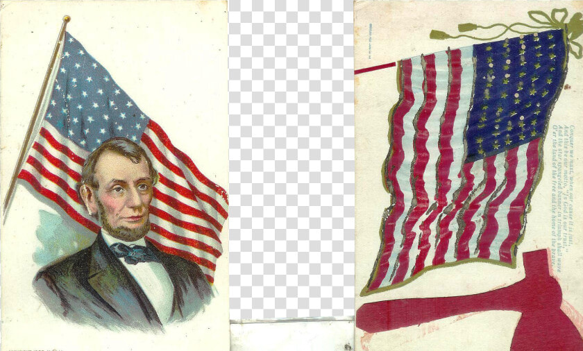 2 Patriotic Abraham Lincoln American Flag 1900  HD Png DownloadTransparent PNG