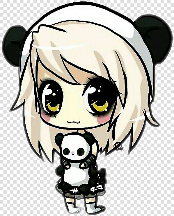  anime  panda  kawaii   Anime Panda  HD Png DownloadTransparent PNG