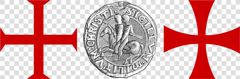 Seal And Cross Of The Knights Templar   Coin  HD Png DownloadTransparent PNG