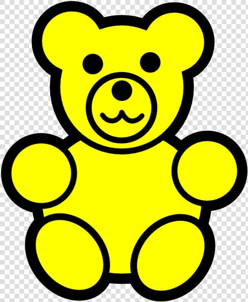 Gummy Bear Teddy Clipart Clip Art Black And White Transparent   Teddy Bear Coloring Pages  HD Png DownloadTransparent PNG