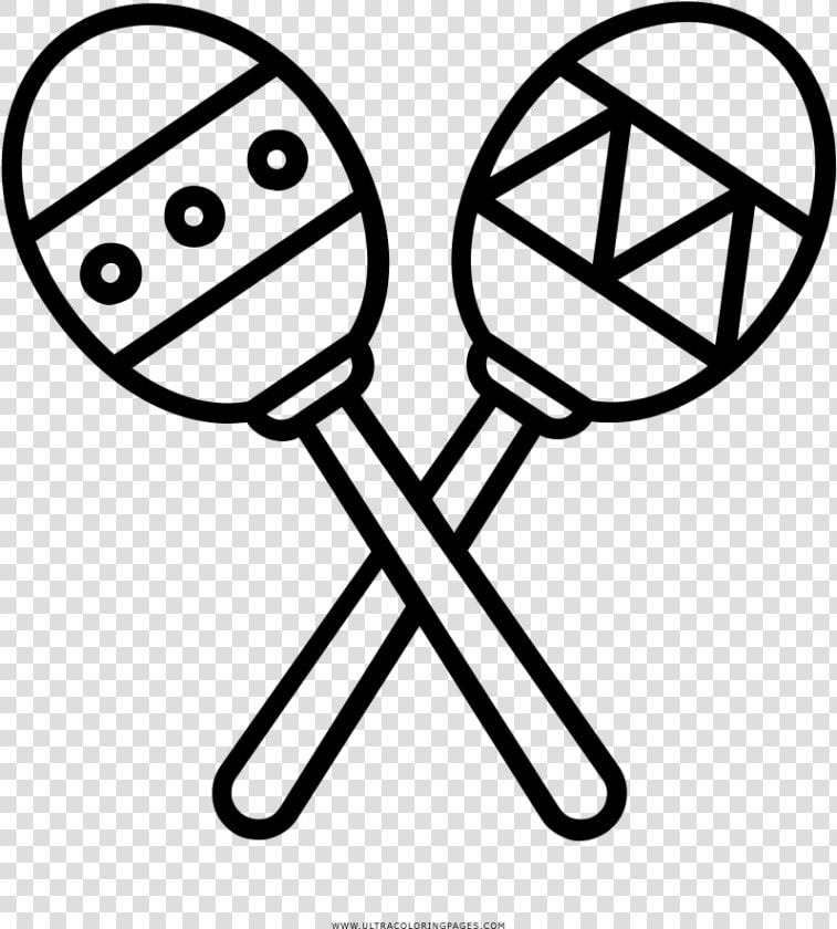 Maracas Coloring Page   Maracas Dibujos Para Colorear  HD Png DownloadTransparent PNG