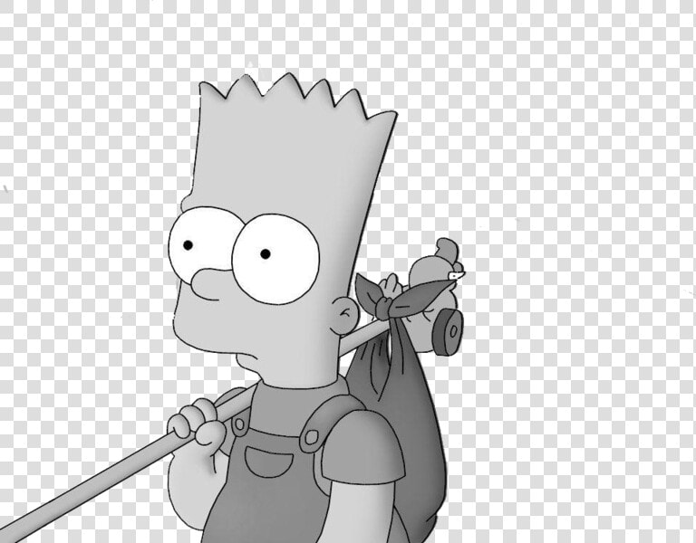 Bart Simpson Leaving Home  HD Png DownloadTransparent PNG