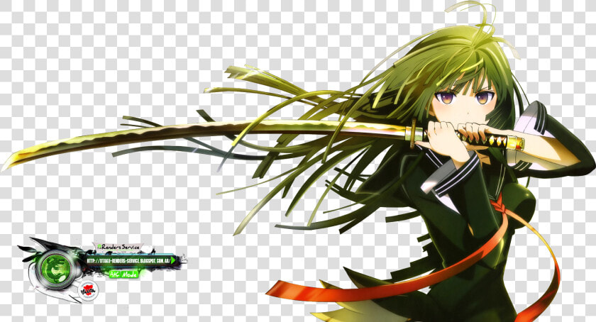 Black Bullet Tendou Kisara Meg   Swords Anime Girl Png  Transparent PngTransparent PNG