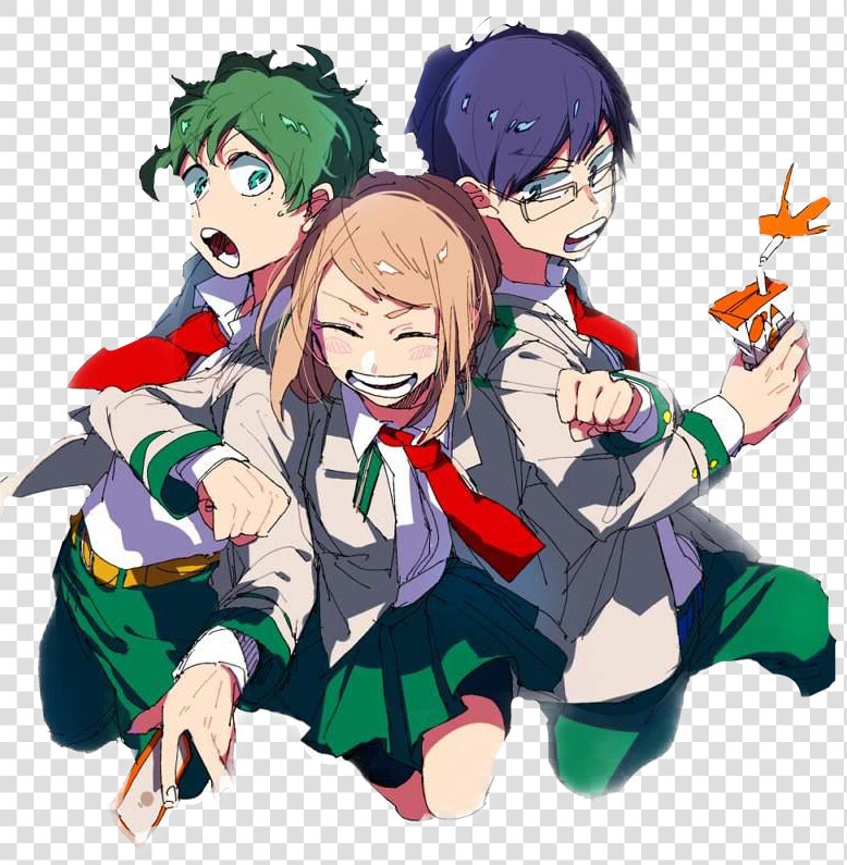     Uraraka X Iida X Deku  HD Png DownloadTransparent PNG