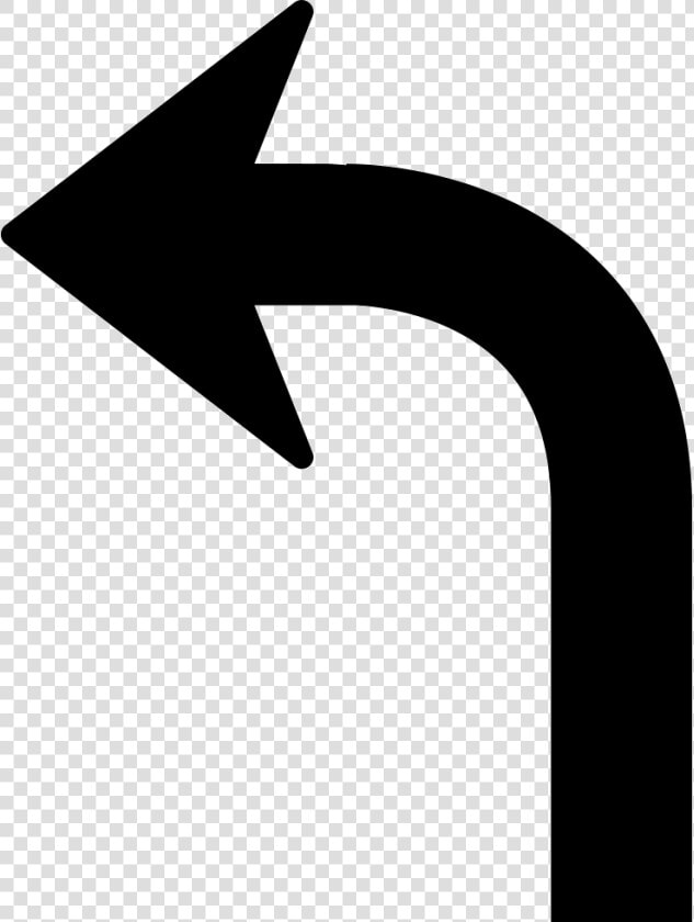 Arrow Curve Pointing Left   Curved Arrow Pointing Left  HD Png DownloadTransparent PNG