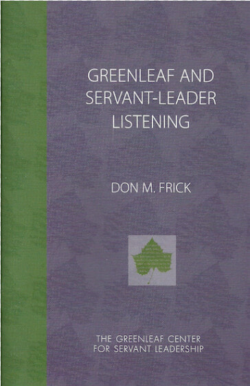 Greenleaf And Servant Leader Listening   Book Cover  HD Png DownloadTransparent PNG