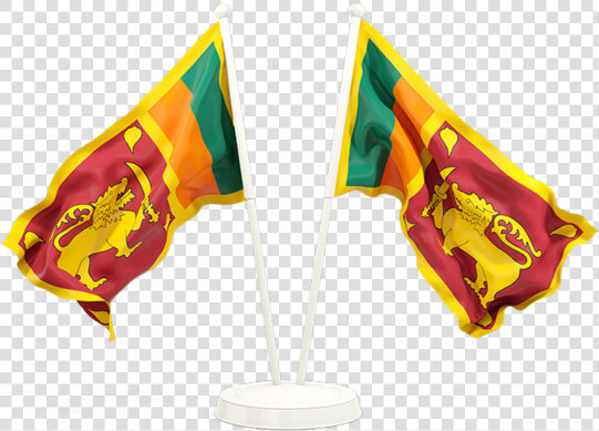 Two Waving Flags   Us Flag And Sri Lankan Flag  HD Png DownloadTransparent PNG