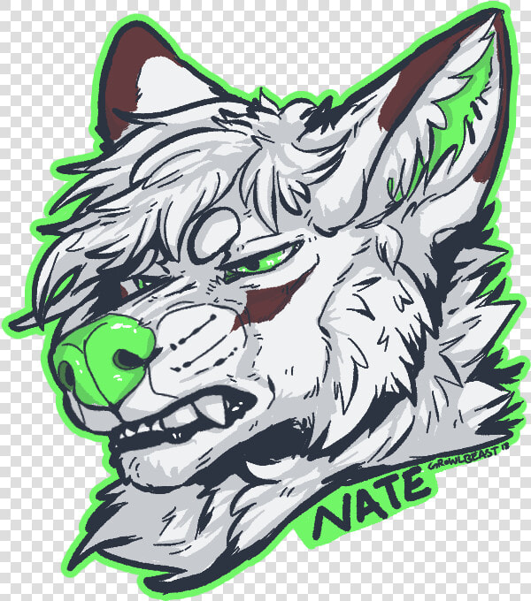 Snarky Wolf Face  By Tape  nma    Wolf Head Png Cartoon  Transparent PngTransparent PNG