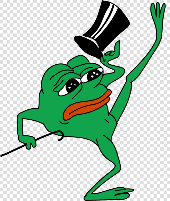 Sad Pepe Dancing   Top Hat Pepe  HD Png DownloadTransparent PNG