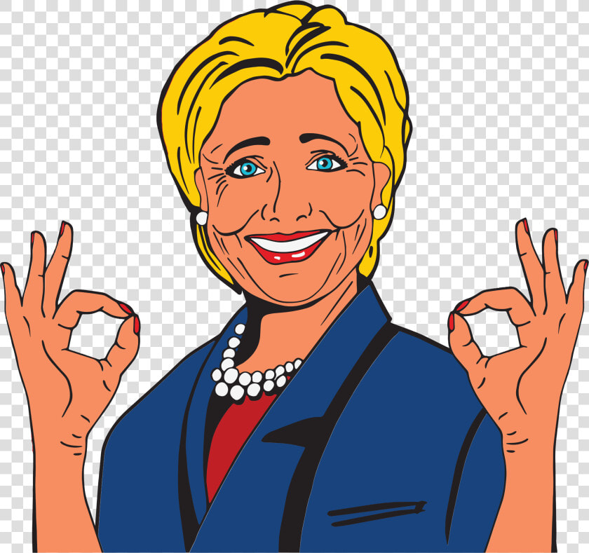 Cartoon  Celebrity  Comic  Female  Hillary Clinton   Cartoon Image Of Hillary Clinton  HD Png DownloadTransparent PNG