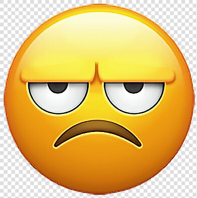  emoji  emojisticker  sticker  stickers  grumpy  smiley   Annoyed Emoji  HD Png DownloadTransparent PNG