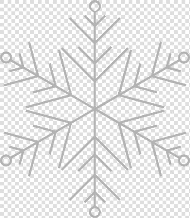 Copo De Nieve  Frost  Hielo  Invierno  Frío   Snowflake Vector Thin Line  HD Png DownloadTransparent PNG