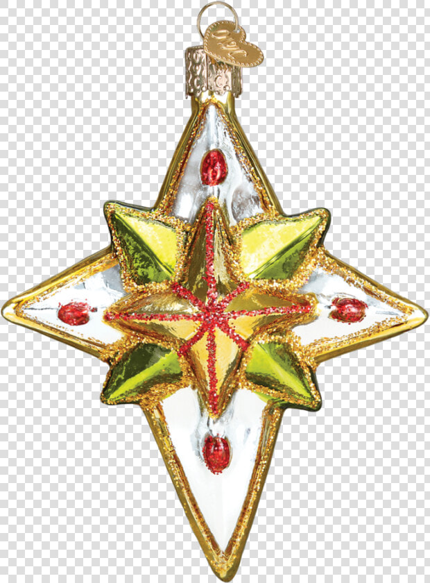 Old World Christmas Luminous Star Glass Christmas Ornament  HD Png DownloadTransparent PNG