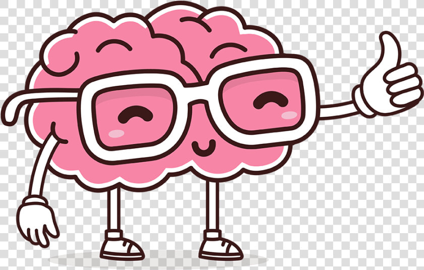 Deal With Digital Media Complications And To Establish   Cartoon Brain With Thumbs Up  HD Png DownloadTransparent PNG