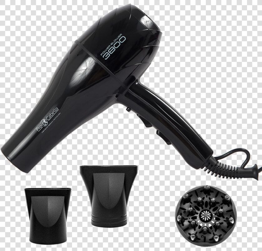 Procabello 3800 Blow Dryer Tourmaline Pro Black   Hair Dryer  HD Png DownloadTransparent PNG