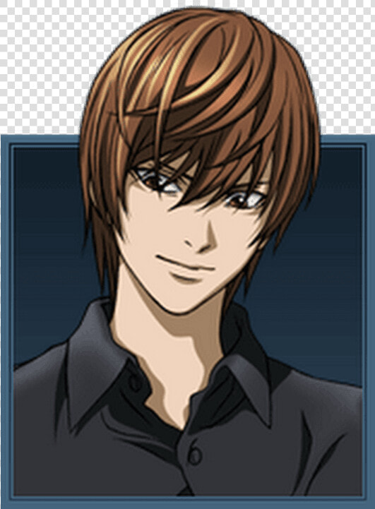   Light From Death Note   Png Download   Brown Hair Brown Eyes Anime Boy  Transparent PngTransparent PNG