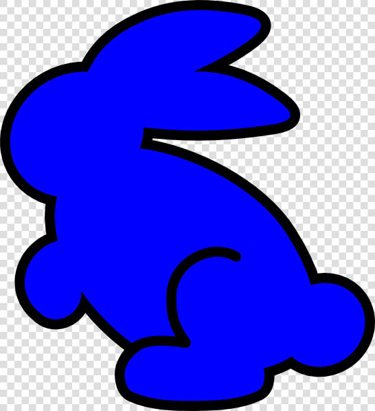 Blue Bunny Svg Clip Arts   Blue Bunny Clipart  HD Png DownloadTransparent PNG