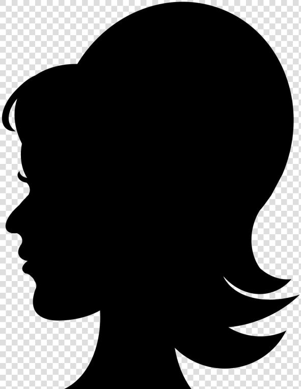 Png Silhouette Woman Head Transparent Silhouette Woman   Girl Head Silhouette Transparent Background  Png DownloadTransparent PNG