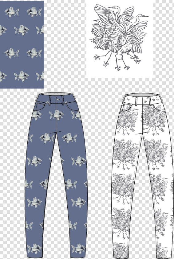 Drawn Jeans Cool Painted   Pajamas  HD Png DownloadTransparent PNG