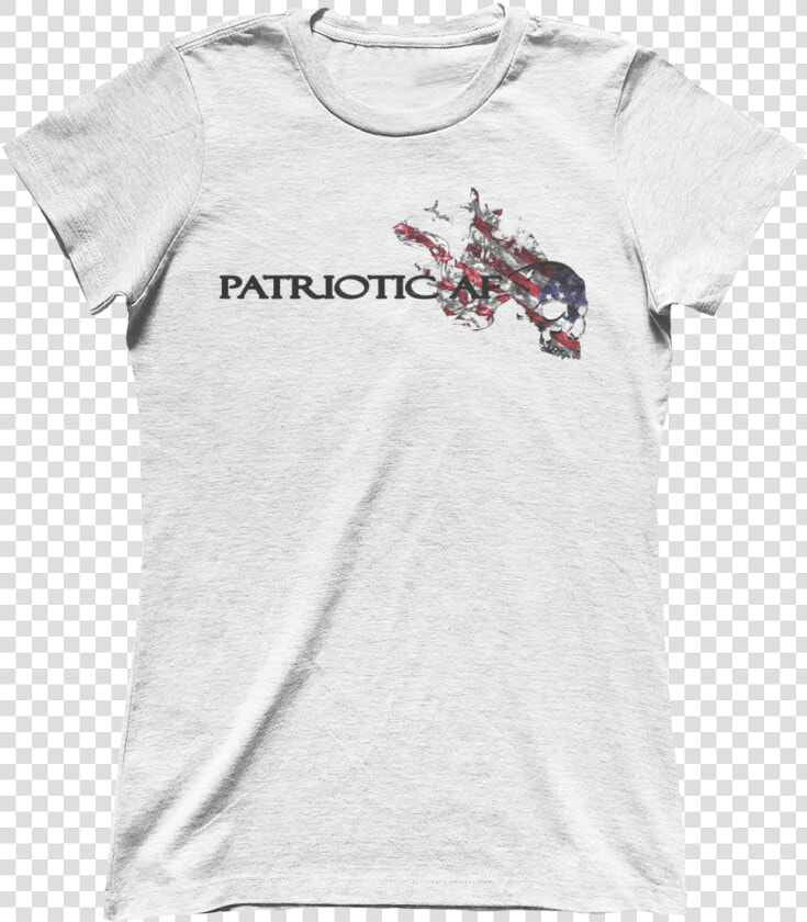 Patriotic Af Flaming Skull Women S Tee Class   Grey Goose Is My Spirit Animal  HD Png DownloadTransparent PNG