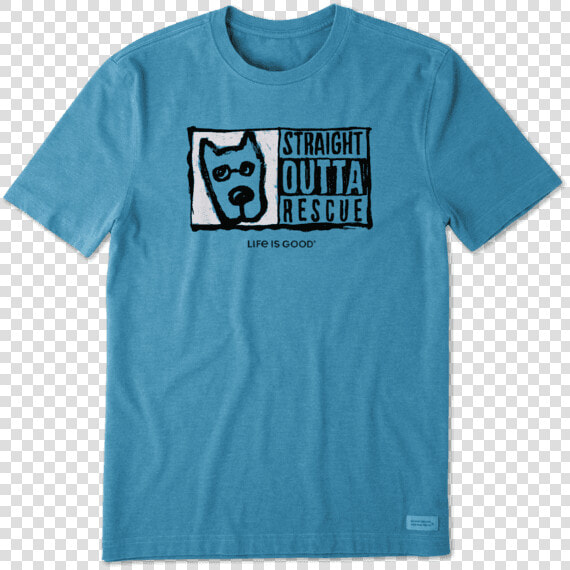 Men S Straight Outta Rescue Crusher Tee   Cool Dog Graphic Tees  HD Png DownloadTransparent PNG