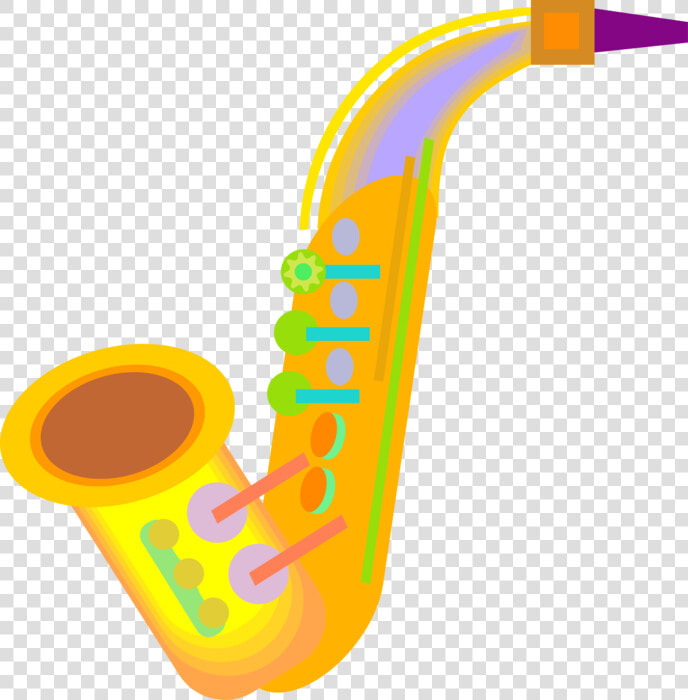 Vector Illustration Of Saxophone Brass Single reed   Instrumento De Viento Animado  HD Png DownloadTransparent PNG