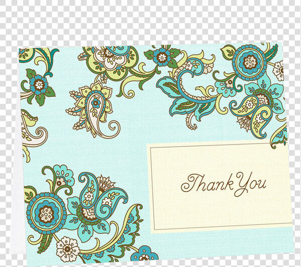 Blue And Green Pasiley Clip Art Boarder  HD Png DownloadTransparent PNG