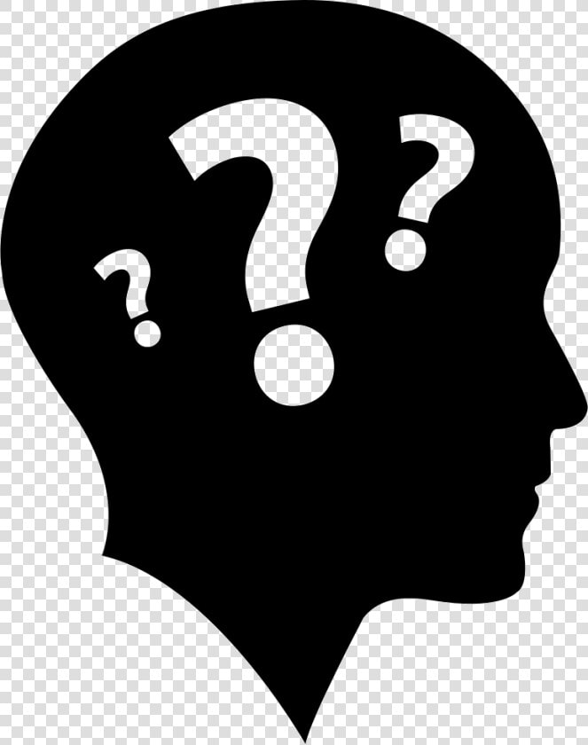 Bald Head Side View With Three Question Marks   People Icon Question Mark  HD Png DownloadTransparent PNG