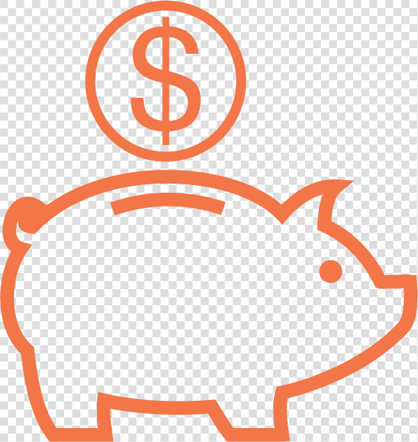 Save Your Money Icon  Hd Png Download   Png Download   Piggy Bank Clip Art Black And White  Transparent PngTransparent PNG